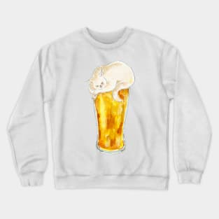 Beer Cat Crewneck Sweatshirt